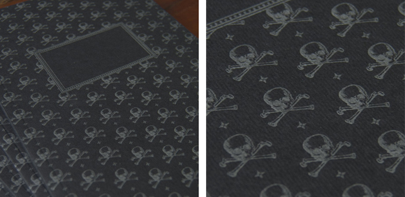 Sesame Letterpress Skull journal