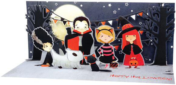 Up With Paper Little Ghoulies card