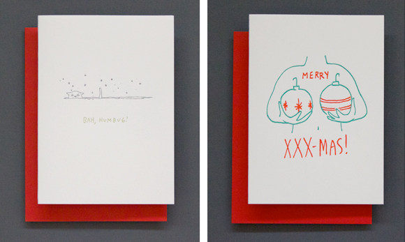 Ladyfingers Letterpress Christmas cards