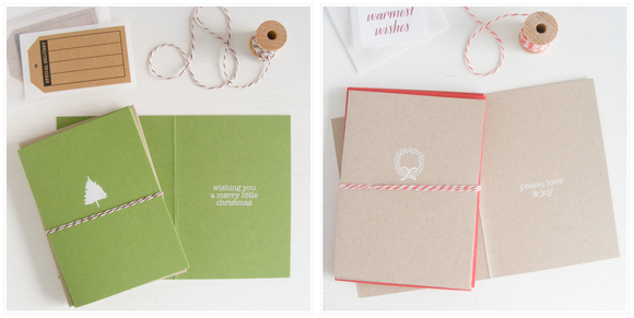 Letter C Design Christmas cards