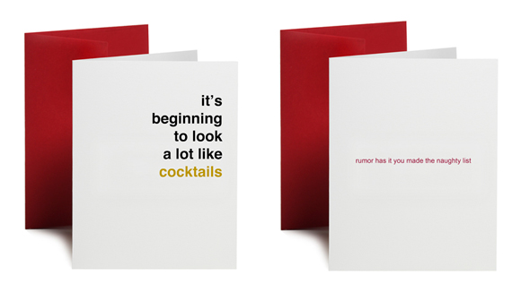 Oh My Word holiday cards