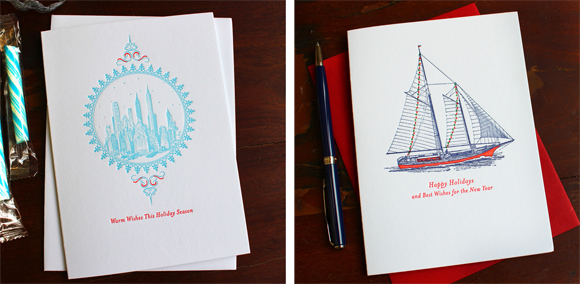 Sesame Letterpress holiday cards