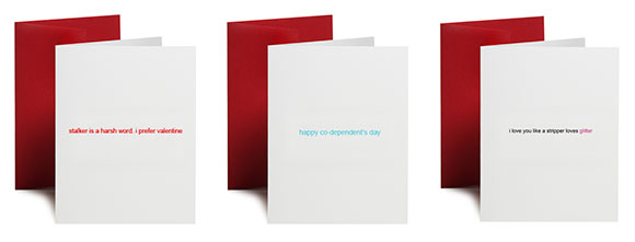 oh my word Valentine cards
