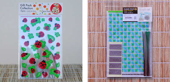 Ginko Papers clover cellophane bags